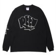 画像1: 【30%OFF】ROTTWEILER/GRAFFITI LS TEE（BLACK）［プリント長袖T-24秋冬］ (1)