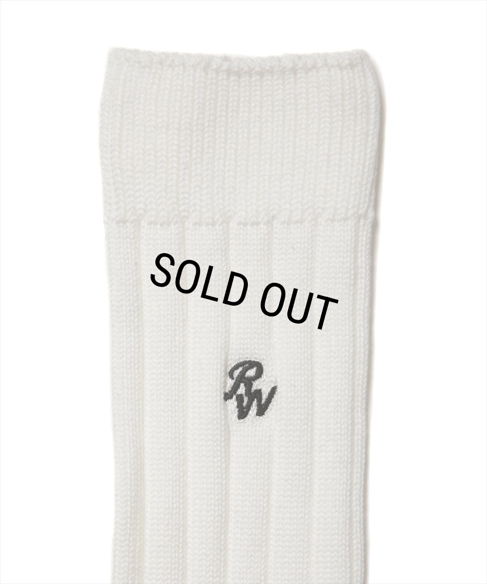 画像3: 【30%OFF】ROTTWEILER/R9 PURPLES SOX（WHITE）［ソックス-24秋冬］ (3)