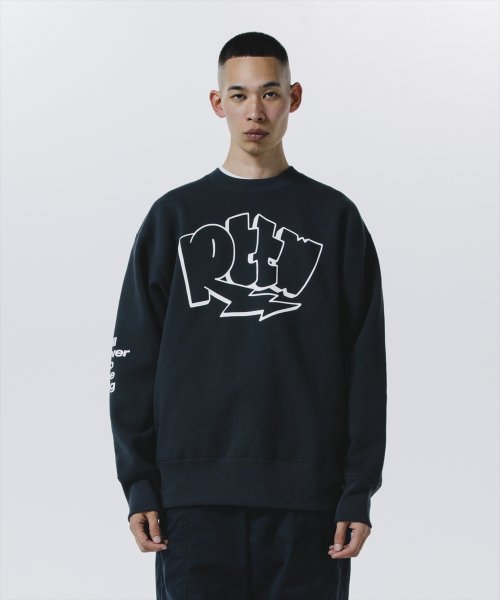 他の写真2: 【30%OFF】ROTTWEILER/GRAFFITI SWEATER（CHARCOAL）［クルーネックスウェット-24秋冬］