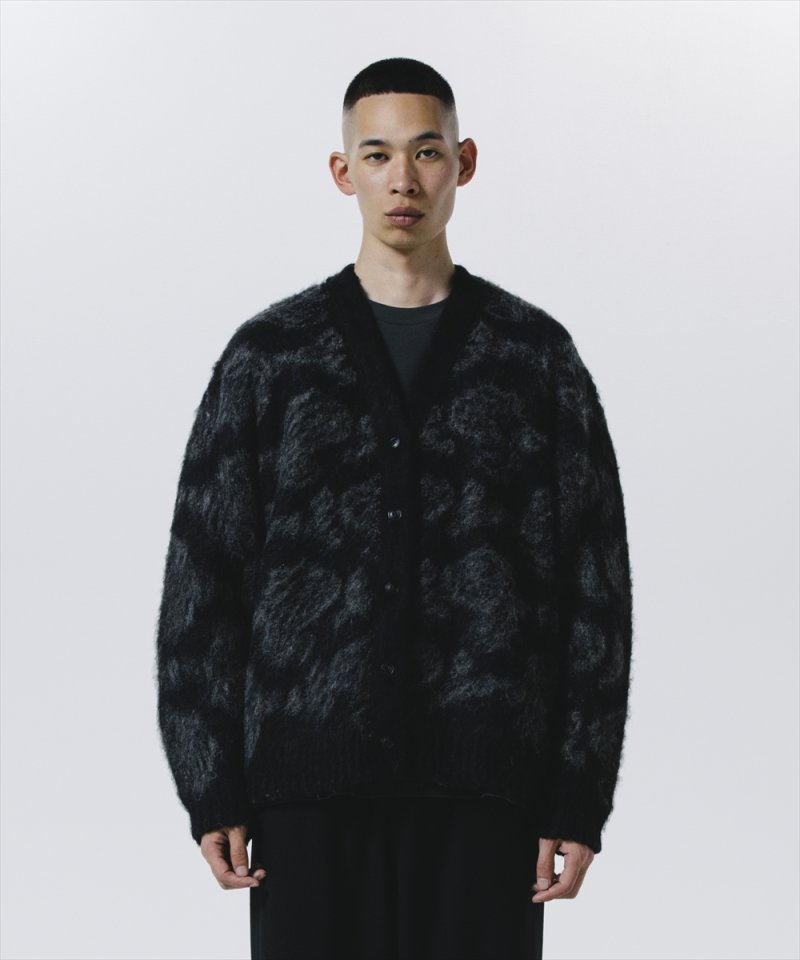 画像3: ROTTWEILER/R9 MOHAIR CARDIGAN（BLACK）［モヘアカーディガン-24秋冬］