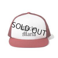 WACKO MARIA/MESH CAP（BURGUNDY/WHITE）［メッシュキャップ-24春夏］