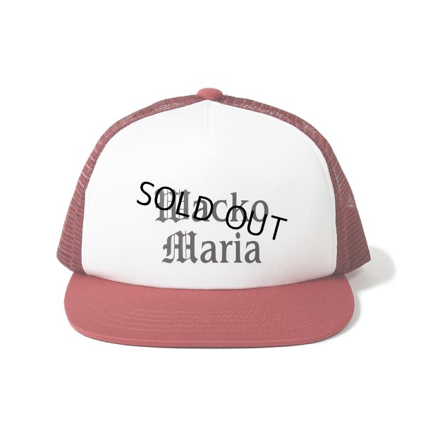画像1: WACKO MARIA/MESH CAP（BURGUNDY/WHITE）［メッシュキャップ-24春夏］