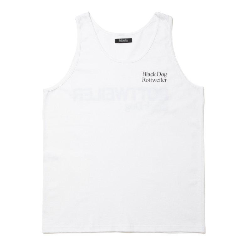 画像1: 【30%OFF】ROTTWEILER/2 LINE TANK TOP（WHITE）［タンクトップ-24春夏］