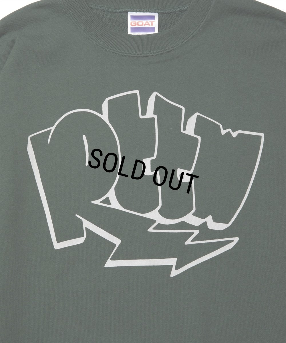 画像5: ROTTWEILER/GRAFFITI SWEATER（GREEN）［クルーネックスウェット-24秋冬］ (5)