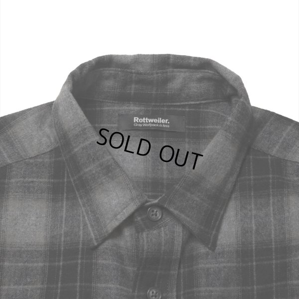 画像3: ROTTWEILER/R9 NEL CHECK SHIRT（BLACK）［ネルチェックシャツ-24秋冬］