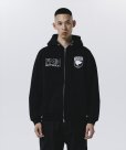 画像5: 【30%OFF】ROTTWEILER/WALKING DOG ZIP PARKA（BLACK）［ジップパーカー-24秋冬］ (5)