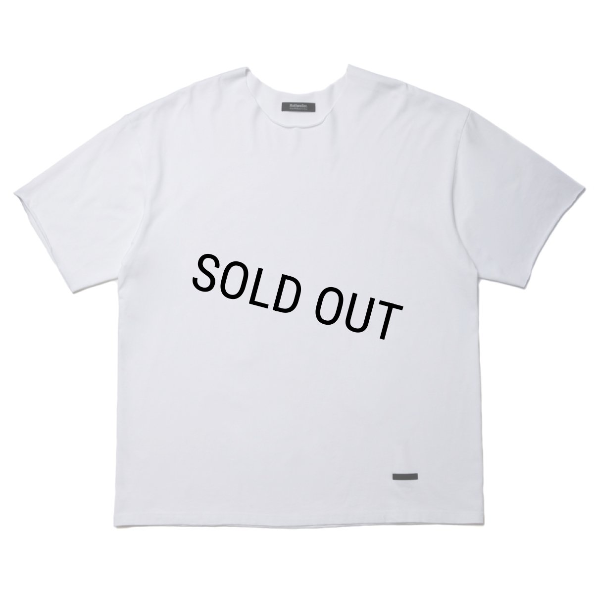 画像1: 【30%OFF】ROTTWEILER/R9 CUTOFF TEE（WHITE）［カットオフT-24秋冬］ (1)