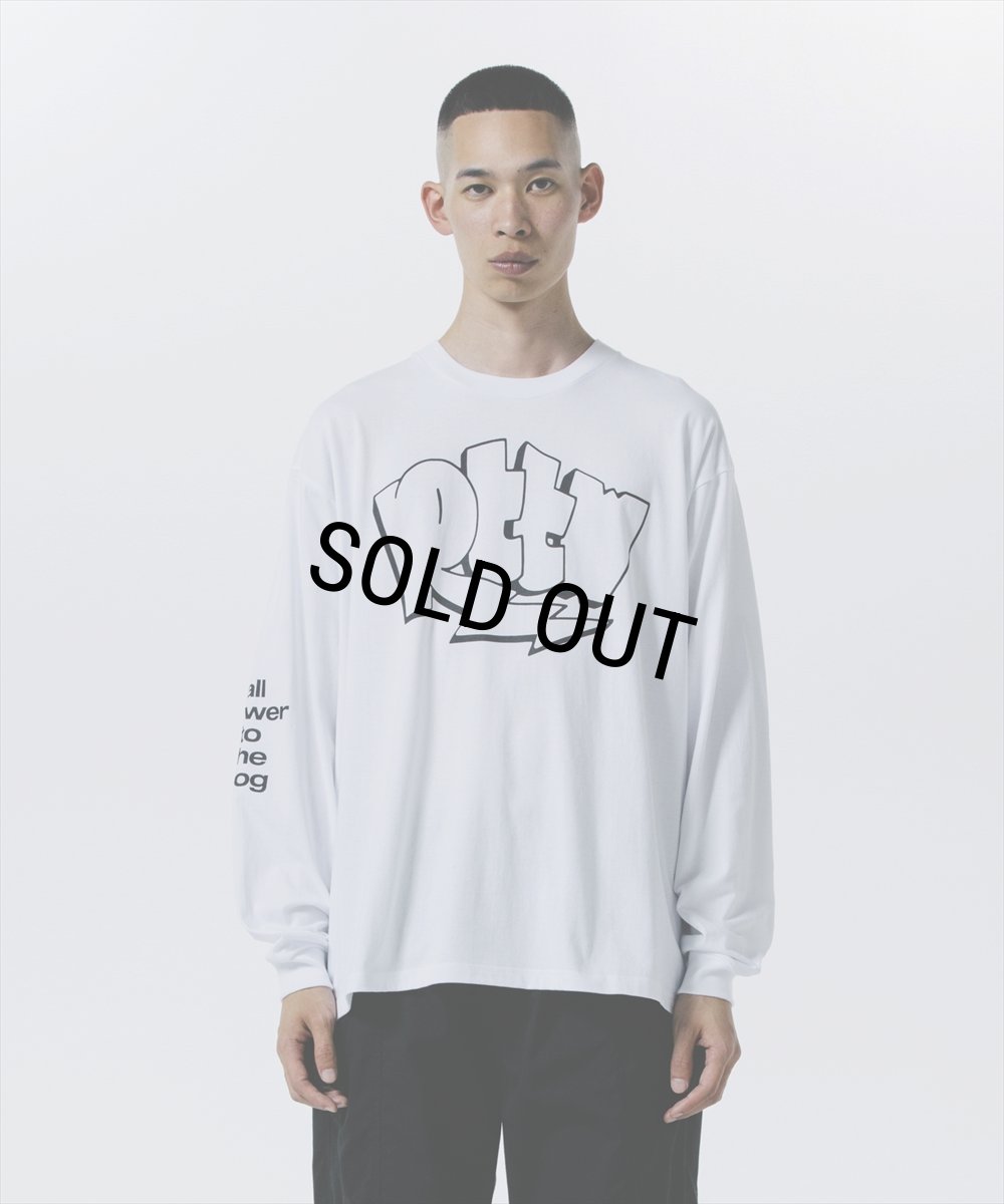 画像7: 【30%OFF】ROTTWEILER/GRAFFITI LS TEE（WHITE）［プリント長袖T-24秋冬］ (7)