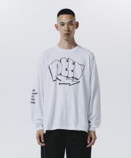 画像7: 【30%OFF】ROTTWEILER/GRAFFITI LS TEE（WHITE）［プリント長袖T-24秋冬］ (7)
