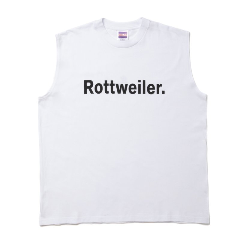 画像1: ROTTWEILER/CLASSIC NO SLEEVE TEE（WHITE）［ノースリーブT-24春夏］