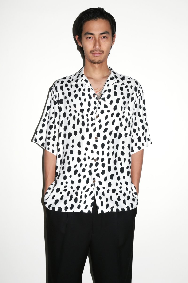 画像2: WACKO MARIA/LEOPARD HAWAIIAN SHIRT（WHITE）［レオパードハワイアンシャツ-24春夏］