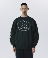 画像7: ROTTWEILER/GRAFFITI SWEATER（GREEN）［クルーネックスウェット-24秋冬］ (7)