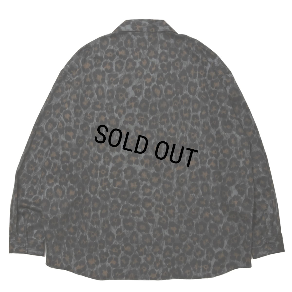 画像2: 【40%OFF】ROTTWEILER/R9 LEOPARD OPENCOLLAR SHIRT（GREEN）［レオパードオープンカラーシャツ-24秋冬］ (2)