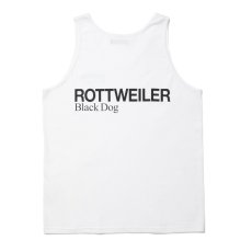 画像2: 【30%OFF】ROTTWEILER/2 LINE TANK TOP（WHITE）［タンクトップ-24春夏］ (2)