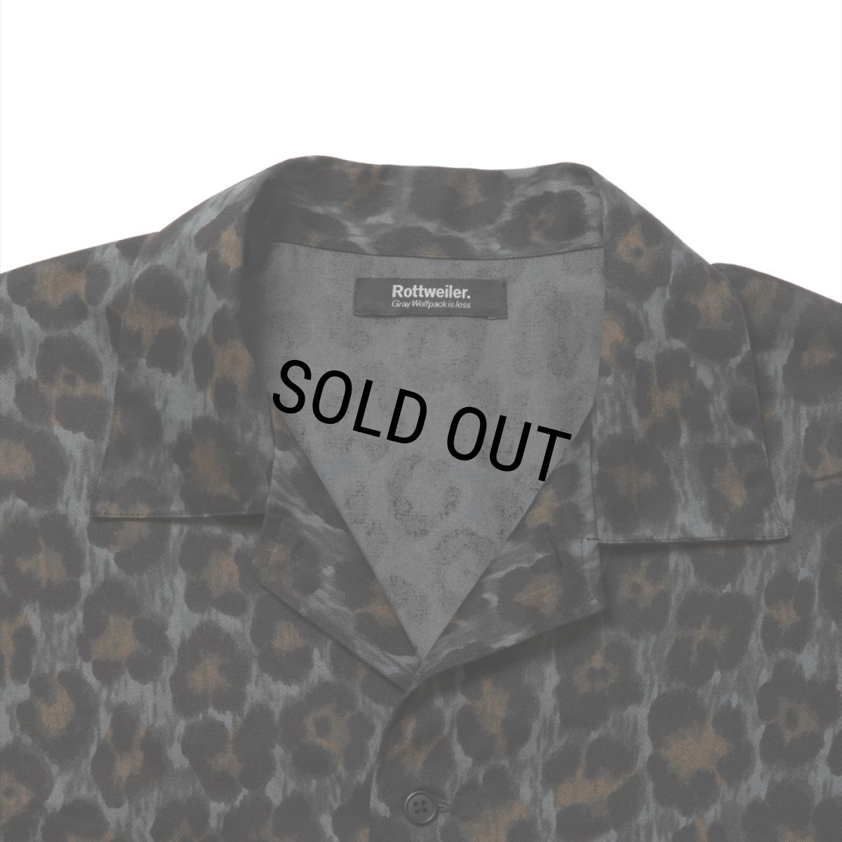 画像3: 【40%OFF】ROTTWEILER/R9 LEOPARD OPENCOLLAR SHIRT（GREEN）［レオパードオープンカラーシャツ-24秋冬］ (3)