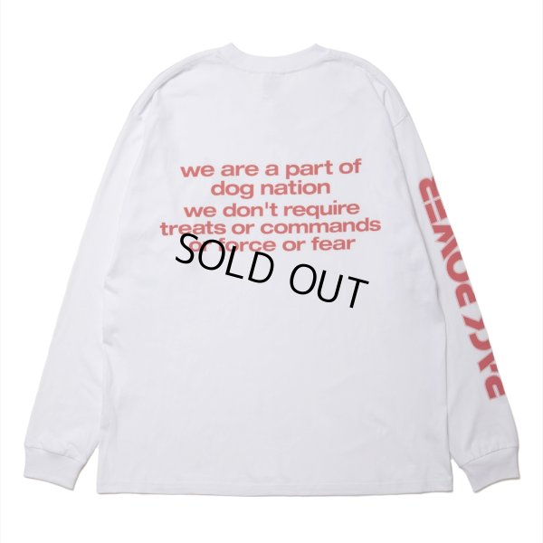 画像2: ROTTWEILER/DOG LOGO LS TEE（WHITE）［プリント長袖T-24秋冬］