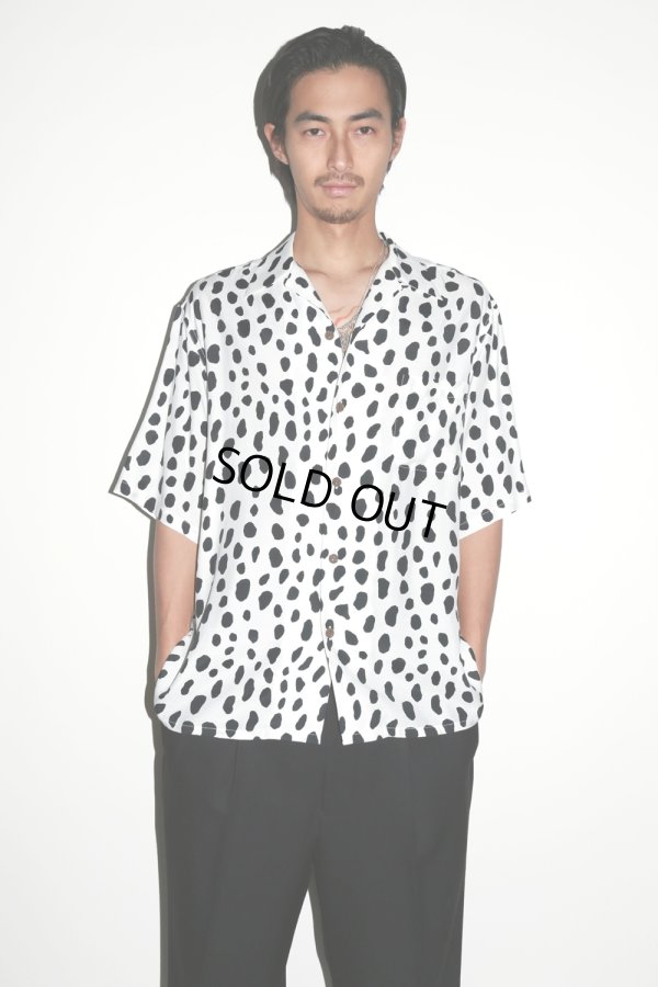 画像2: WACKO MARIA/LEOPARD HAWAIIAN SHIRT（WHITE）［レオパードハワイアンシャツ-24春夏］