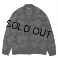 ROTTWEILER/R9 MOHAIR CARDIGAN（BLACK）［モヘアカーディガン-24秋冬］