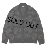 ROTTWEILER/R9 MOHAIR CARDIGAN（BLACK）［モヘアカーディガン-24秋冬］