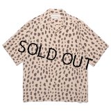 WACKO MARIA/LEOPARD HAWAIIAN SHIRT（BEIGE）［レオパードハワイアンシャツ-24春夏］