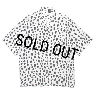 WACKO MARIA/LEOPARD HAWAIIAN SHIRT（WHITE）［レオパードハワイアン