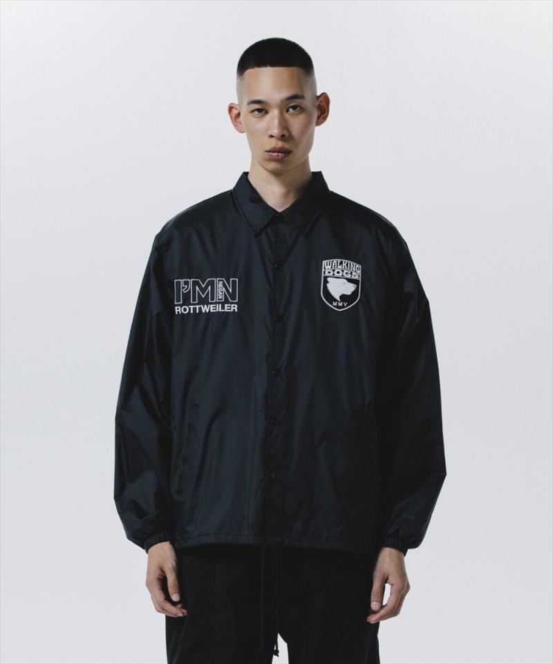 画像3: 【30%OFF】ROTTWEILER/WALKING DOG COACH JACKET（BLACK）［ボアコーチJKT-24秋冬］