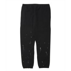画像2: 【30%OFF】ROTTWEILER/RW PAINTED SWEAT PANTS（BLACK）［ペイント加工スウェットパンツ-24秋冬］ (2)