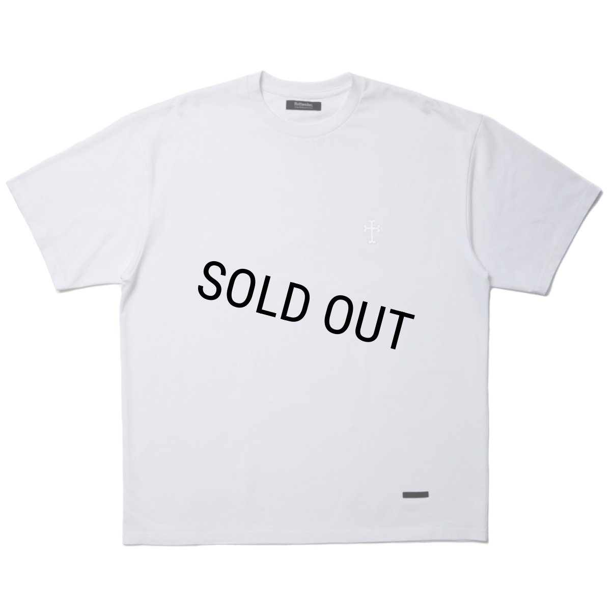 画像1: 【30%OFF】ROTTWEILER/R9 CROSS TEE（WHITE）［オリジナルT-24秋冬］ (1)