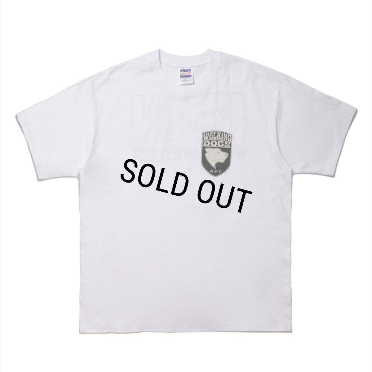 画像1: 【30%OFF】ROTTWEILER/WALKING DOG TEE（WHITE）［プリントT-24秋冬］ (1)