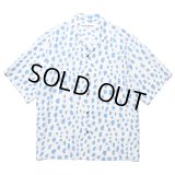 WACKO MARIA/LEOPARD HAWAIIAN SHIRT（BLUE）［レオパードハワイアンシャツ-24春夏］