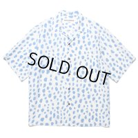 WACKO MARIA/LEOPARD HAWAIIAN SHIRT（BLUE）［レオパードハワイアンシャツ-24春夏］