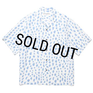 WACKO MARIA/LEOPARD HAWAIIAN SHIRT（BLUE）［レオパードハワイアン
