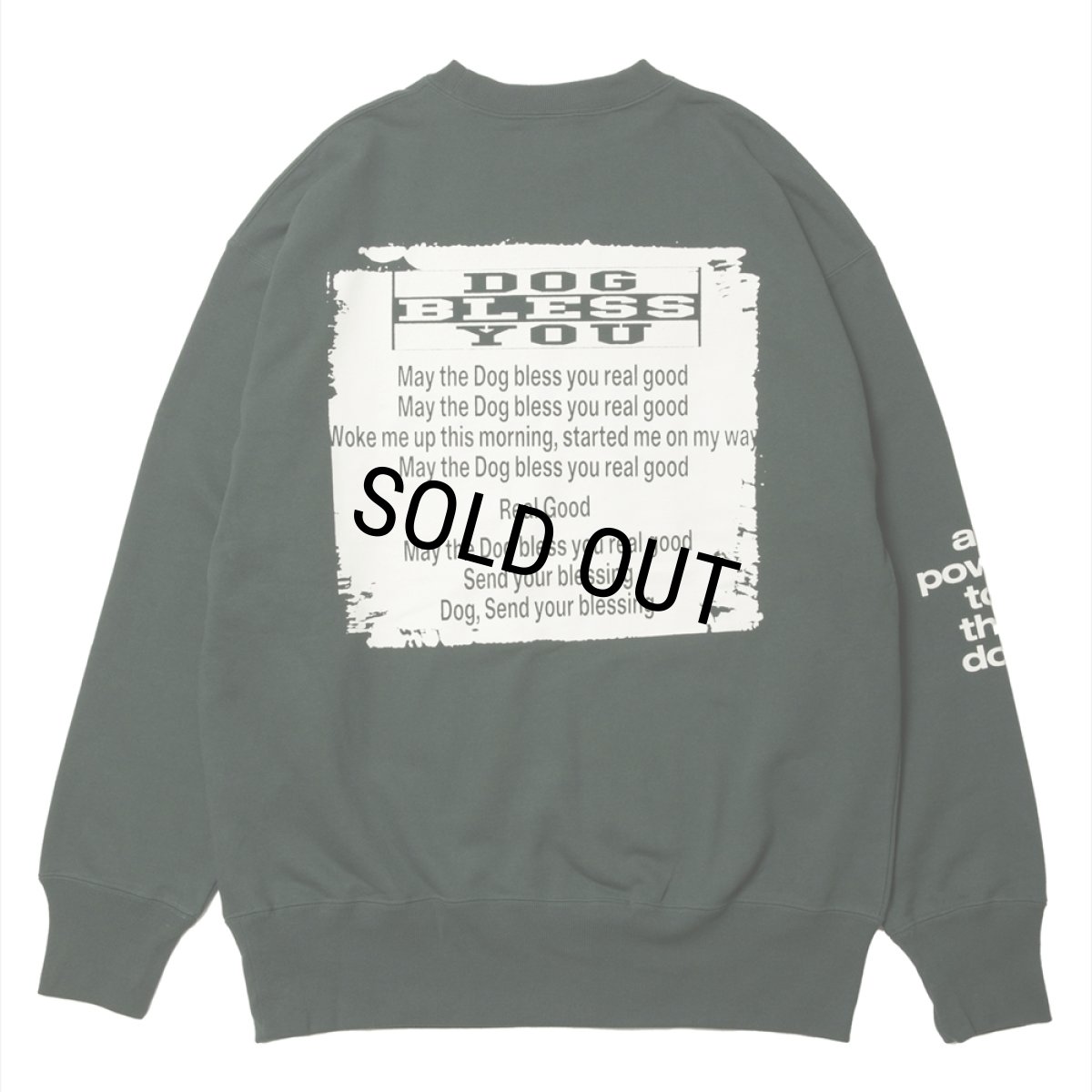 画像2: ROTTWEILER/GRAFFITI SWEATER（GREEN）［クルーネックスウェット-24秋冬］ (2)