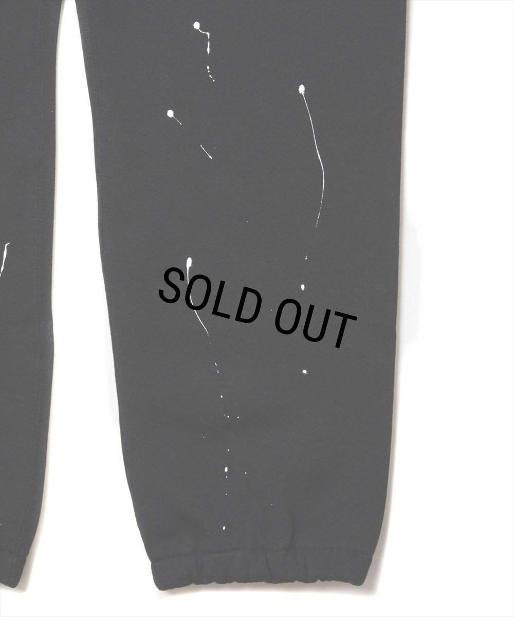 画像4: 【30%OFF】ROTTWEILER/RW PAINTED SWEAT PANTS（BLACK）［ペイント加工スウェットパンツ-24秋冬］ (4)