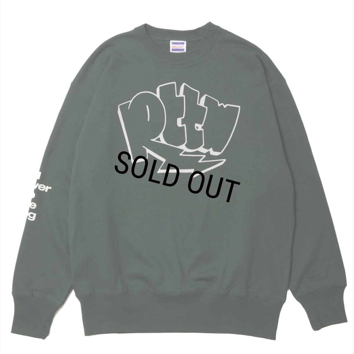 画像1: ROTTWEILER/GRAFFITI SWEATER（GREEN）［クルーネックスウェット-24秋冬］ (1)