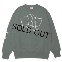 ROTTWEILER/GRAFFITI SWEATER（GREEN）［クルーネックスウェット-24秋冬］