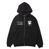 【30%OFF】ROTTWEILER/WALKING DOG ZIP PARKA（BLACK）［ジップパーカー-24秋冬］