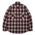 画像1: 【30%OFF】ROTTWEILER/R9 NEL CHECK SHIRT（RED）［ネルチェックシャツ-24秋冬］ (1)