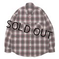 【30%OFF】ROTTWEILER/R9 NEL CHECK SHIRT（RED）［ネルチェックシャツ-24秋冬］