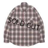 【30%OFF】ROTTWEILER/R9 NEL CHECK SHIRT（RED）［ネルチェックシャツ-24秋冬］