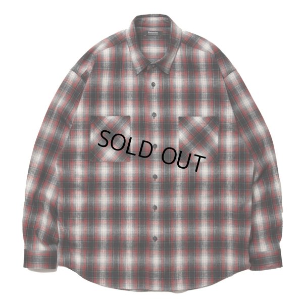 画像1: 【30%OFF】ROTTWEILER/R9 NEL CHECK SHIRT（RED）［ネルチェックシャツ-24秋冬］