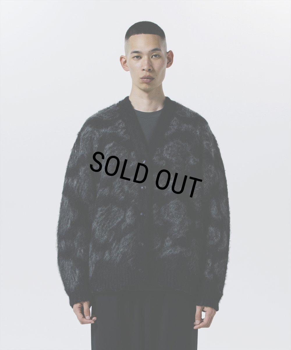 画像5: ROTTWEILER/R9 MOHAIR CARDIGAN（BLACK）［モヘアカーディガン-24秋冬］ (5)