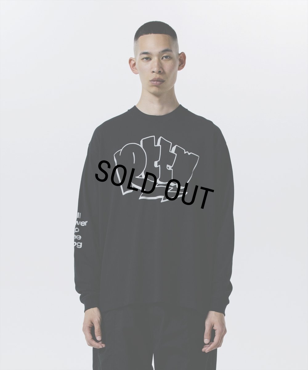 画像7: 【30%OFF】ROTTWEILER/GRAFFITI LS TEE（BLACK）［プリント長袖T-24秋冬］ (7)