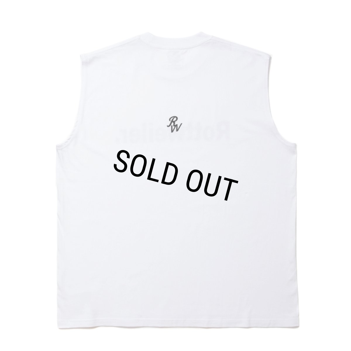 画像2: ROTTWEILER/CLASSIC NO SLEEVE TEE（WHITE）［ノースリーブT-24春夏］ (2)