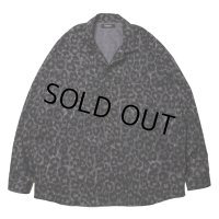 【30%OFF】ROTTWEILER/R9 LEOPARD OPENCOLLAR SHIRT（YELLOW）［レオパードオープンカラーシャツ-24秋冬］