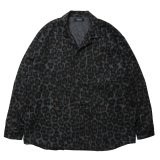 【30%OFF】ROTTWEILER/R9 LEOPARD OPENCOLLAR SHIRT（GREEN）［レオパードオープンカラーシャツ-24秋冬］