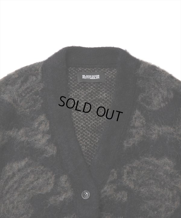 画像3: ROTTWEILER/R9 MOHAIR CARDIGAN（BLACK）［モヘアカーディガン-24秋冬］