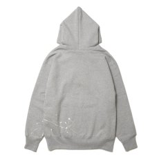 画像2: 【30%OFF】ROTTWEILER/RW PAINTED PARKA（GRAY）［ペイント加工パーカー-24秋冬］ (2)