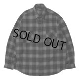 ROTTWEILER/R9 NEL CHECK SHIRT（BLACK）［ネルチェックシャツ-24秋冬］