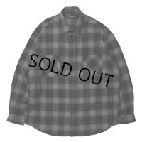 ROTTWEILER/R9 NEL CHECK SHIRT（BLACK）［ネルチェックシャツ-24秋冬］